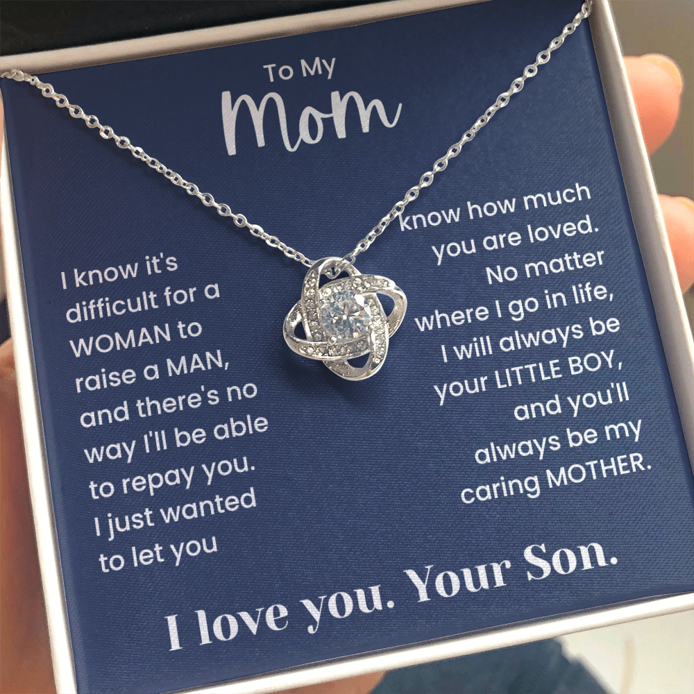 To My Mom – "No Matter Where I Go, I'll Always Be Your Little Boy" Sentimental Gift