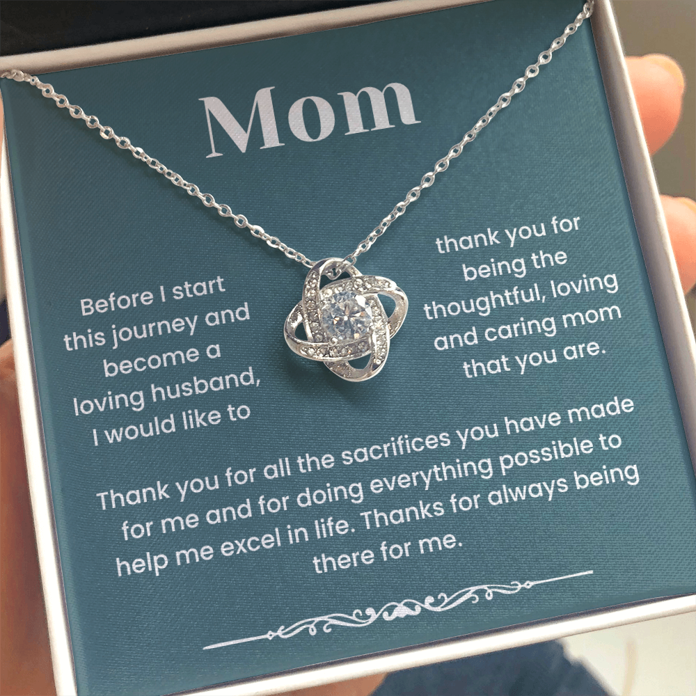 To My Mom - "Thanks For Always Being There For Me" Gratitude and Love Jewelry