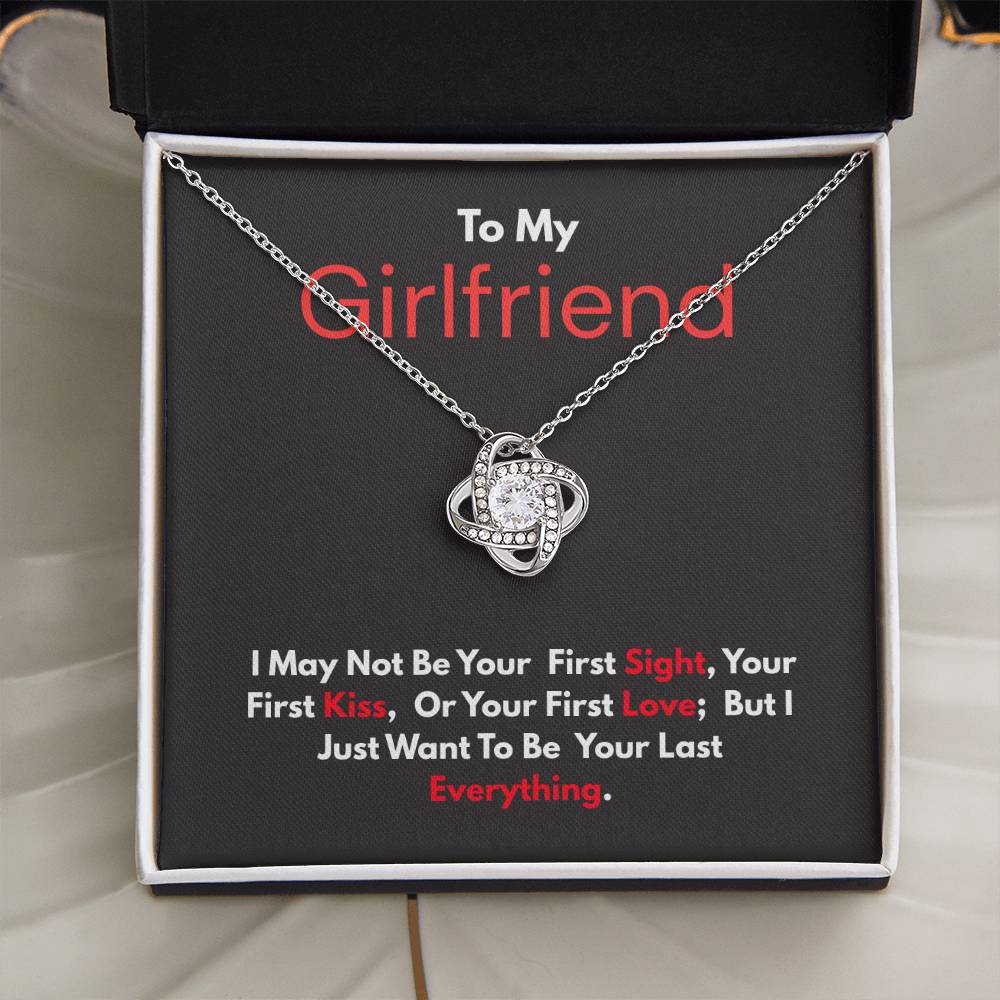 To My Girlfriend – "Your Last Everything" Love Knot Necklace