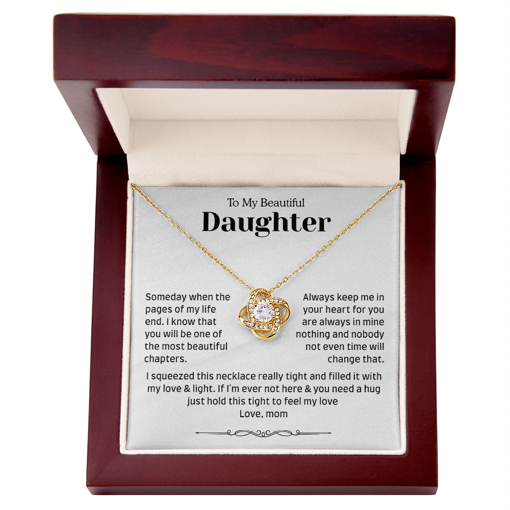 To My Daughter – Heartfelt “Always in My Heart” Gift Necklace