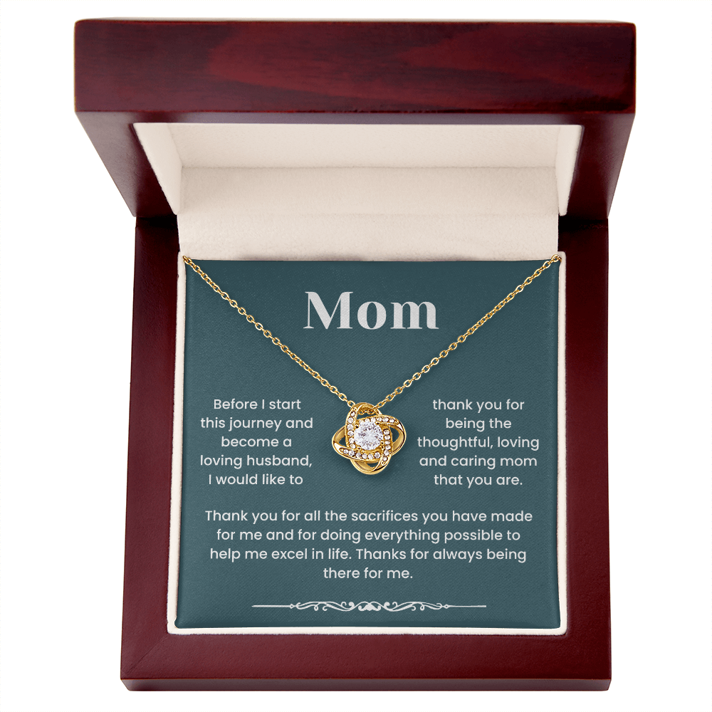 To My Mom - "Thanks For Always Being There For Me" Gratitude and Love Jewelry
