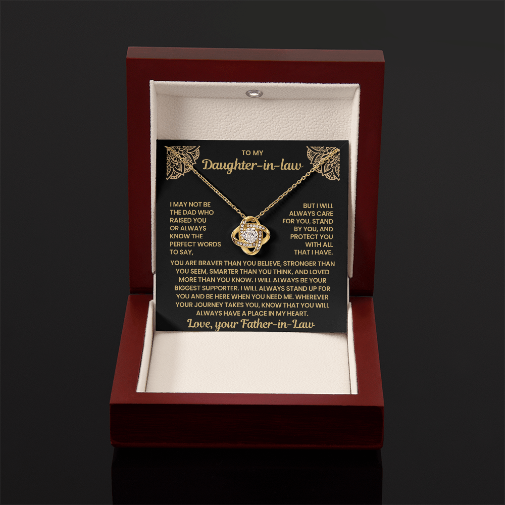 To My Daughter-in-Law – You'll Always Have a Place in My Heart, Sentimental Jewelry Gift from Father-in-law
