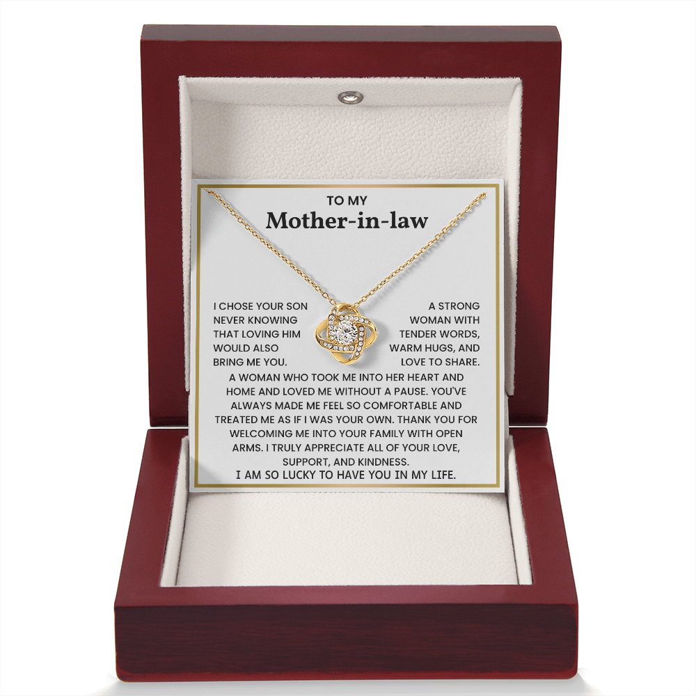 To My Mother-in-law – "Thank You for Welcoming Me With Love" Sentimental Jewelry Gift