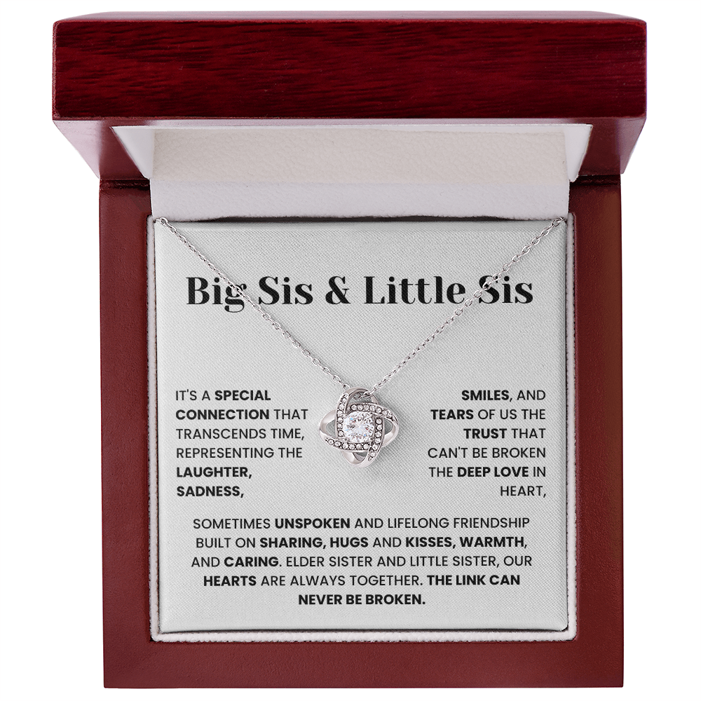 Big Sis & Little Sis Necklace – Unbreakable Bond Gift