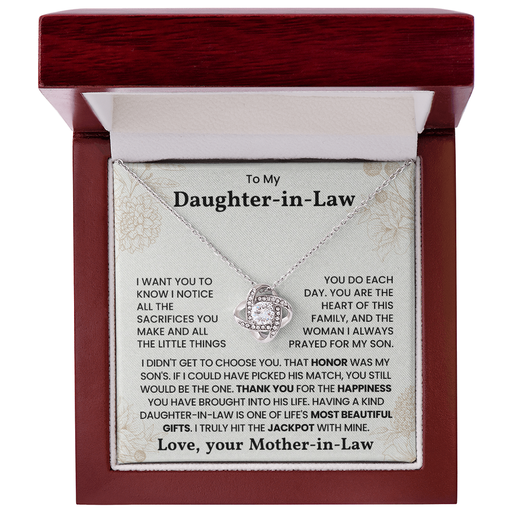 Daughter in Law Sentimental Jewelry Gift from Mother-in-Law
