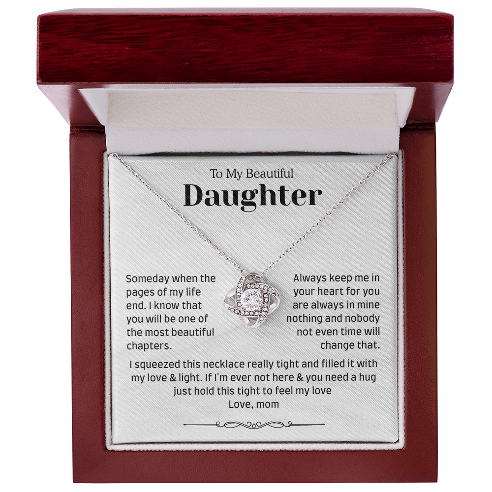 To My Daughter – Heartfelt “Always in My Heart” Gift Necklace