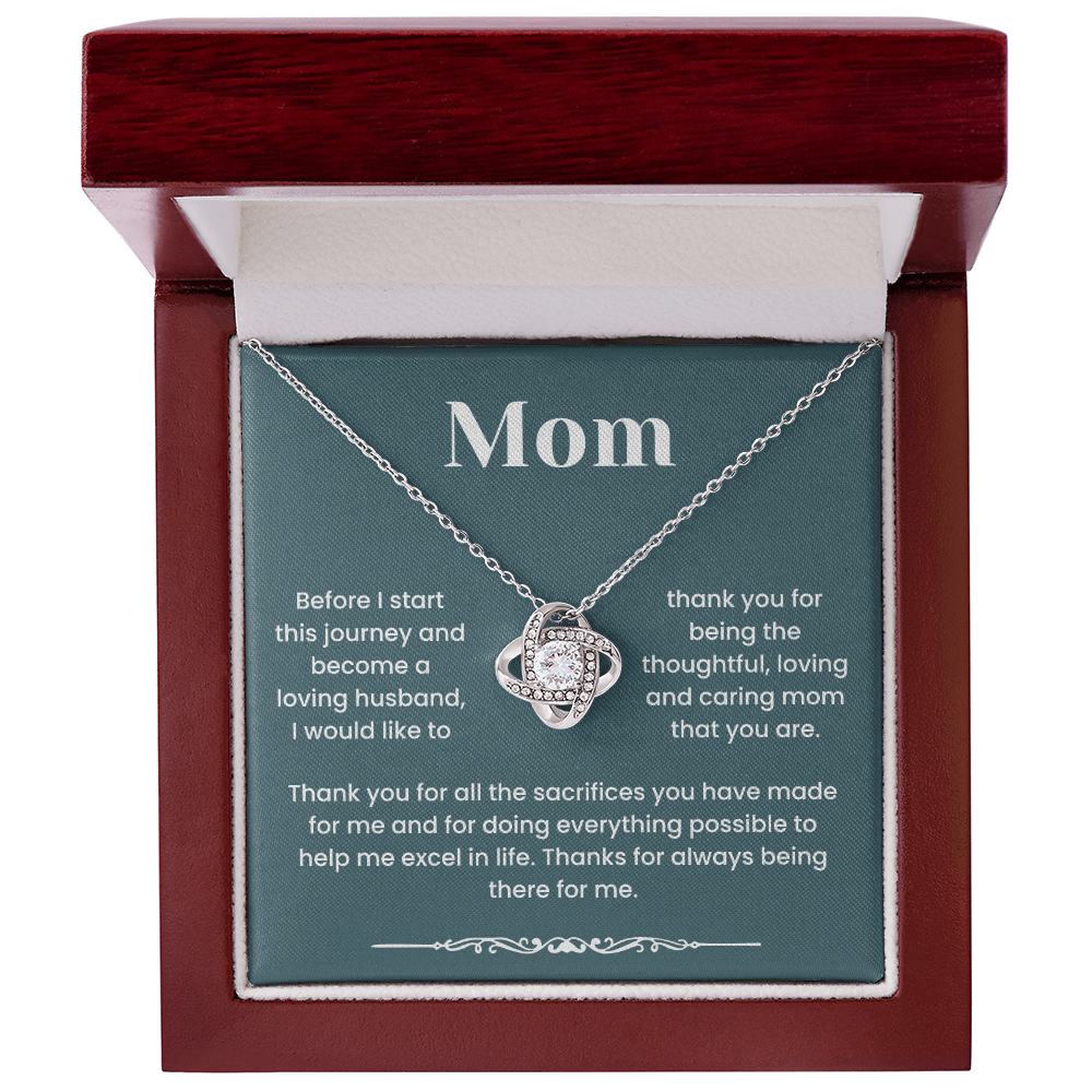 To My Mom - "Thanks For Always Being There For Me" Gratitude and Love Jewelry