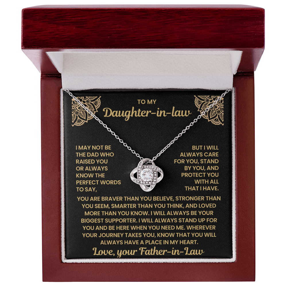To My Daughter-in-Law – You'll Always Have a Place in My Heart, Sentimental Jewelry Gift from Father-in-law
