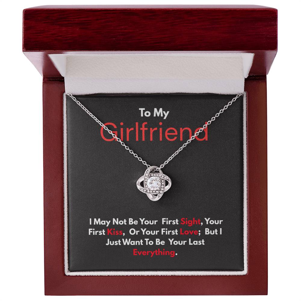 To My Girlfriend – "Your Last Everything" Love Knot Necklace