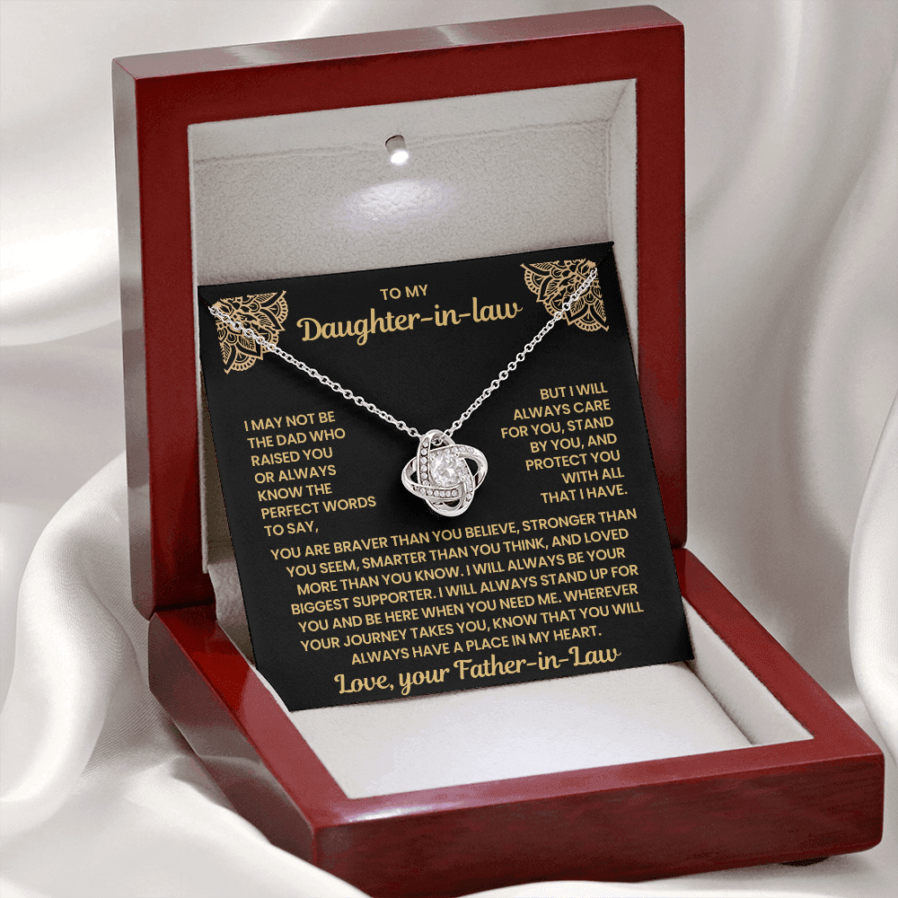 To My Daughter-in-Law – You'll Always Have a Place in My Heart, Sentimental Jewelry Gift from Father-in-law