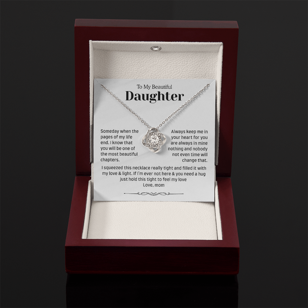 To My Daughter – Heartfelt “Always in My Heart” Gift Necklace