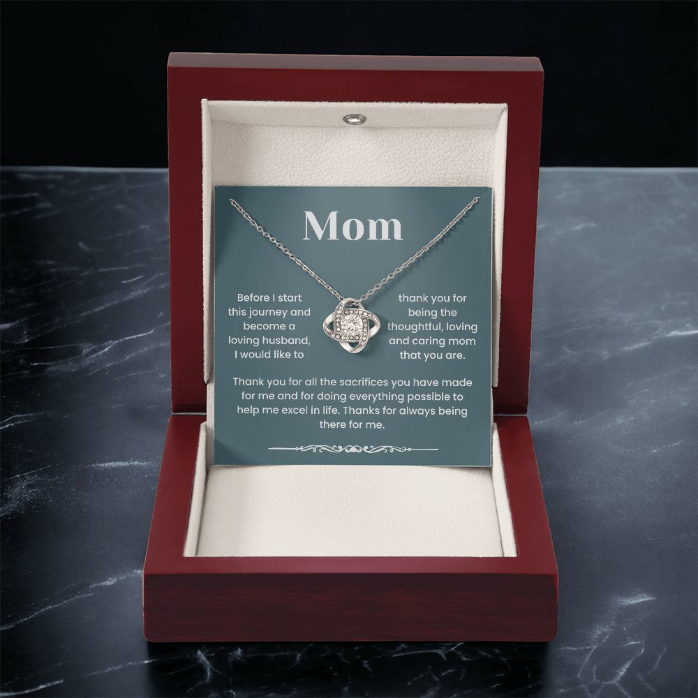 To My Mom - "Thanks For Always Being There For Me" Gratitude and Love Jewelry