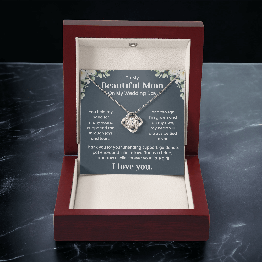 To My Beautiful Mom – "Thank You for Your Endless Love" Sentimental Jewelry Gift