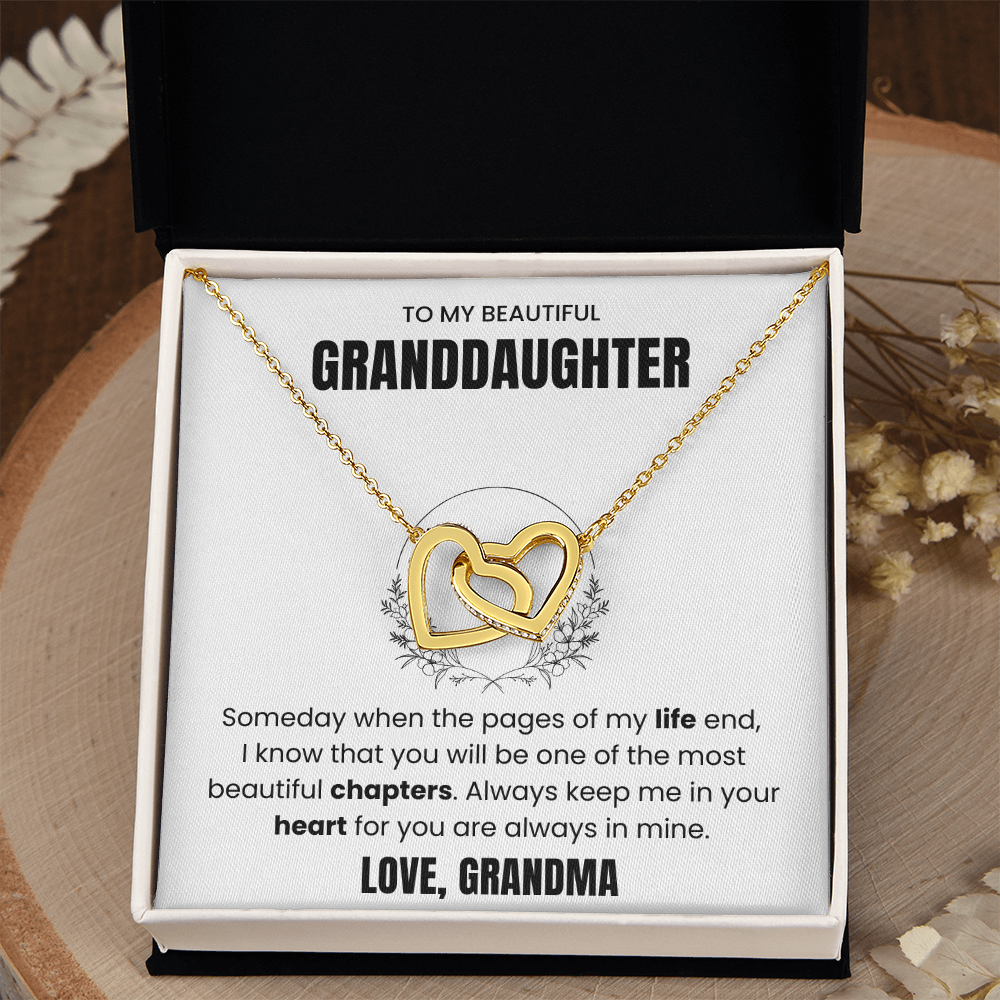 To My Beautiful Granddaughter “Always in My Heart” Sentimental Jewelry Gift