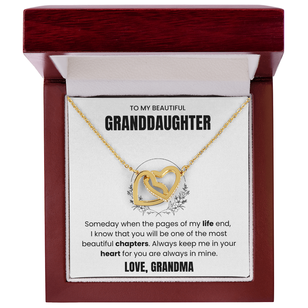 To My Beautiful Granddaughter “Always in My Heart” Sentimental Jewelry Gift