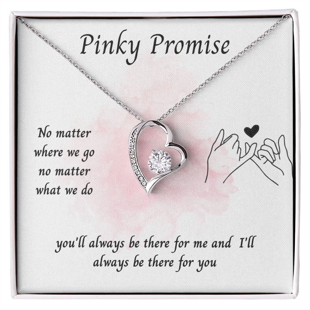 To My Girlfriend – ''Pinky Promise'' Forever Love Necklace