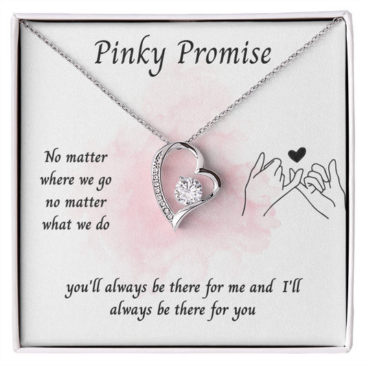 To My Girlfriend – ''Pinky Promise'' Forever Love Necklace