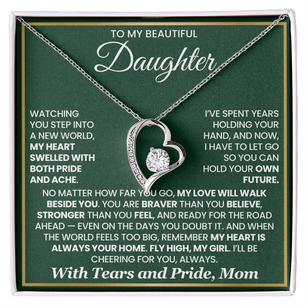 To My Daughter – “Fly High, My Girl” Forever Love Necklace