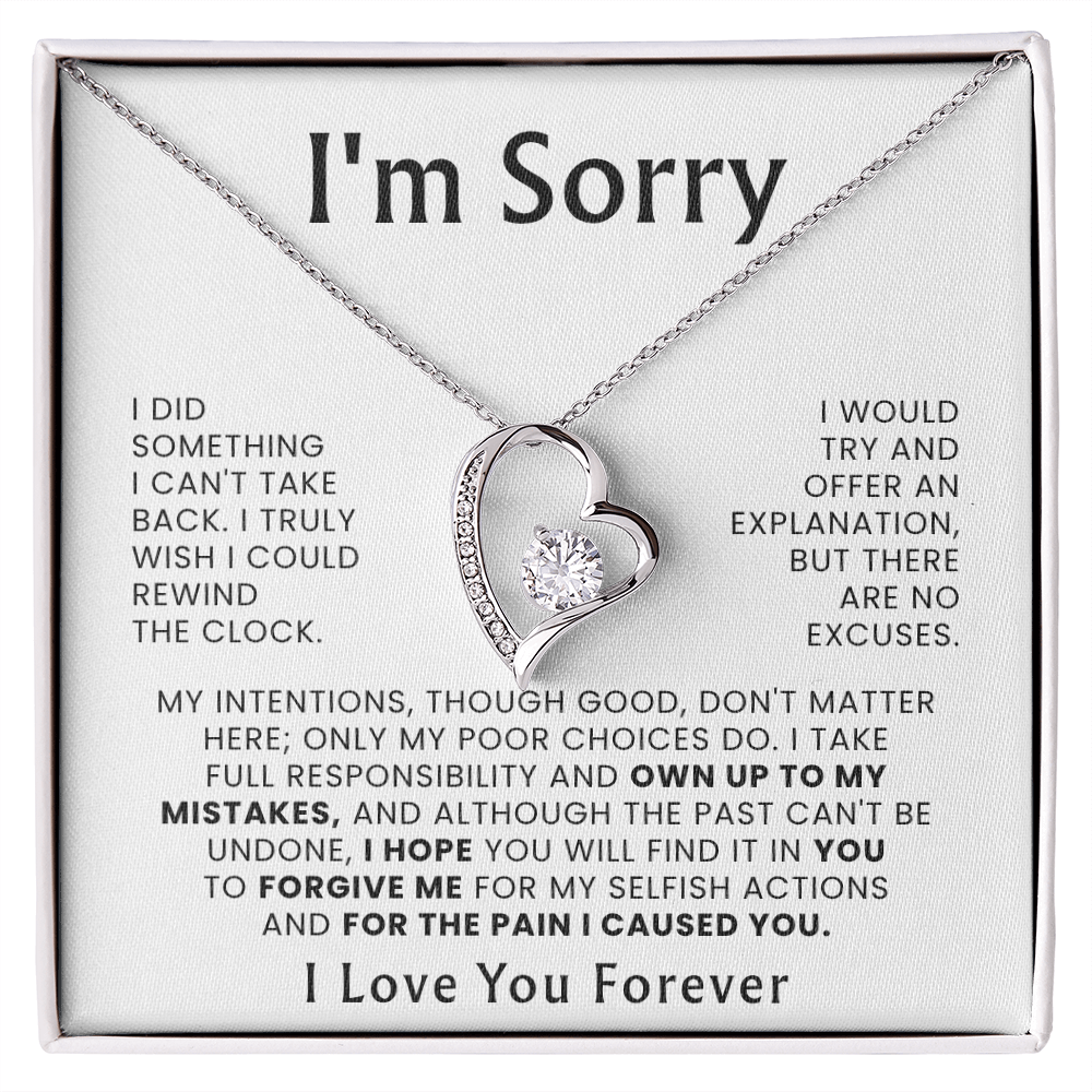 To My Love – ''Please Forgive Me'' Forever Love Necklace