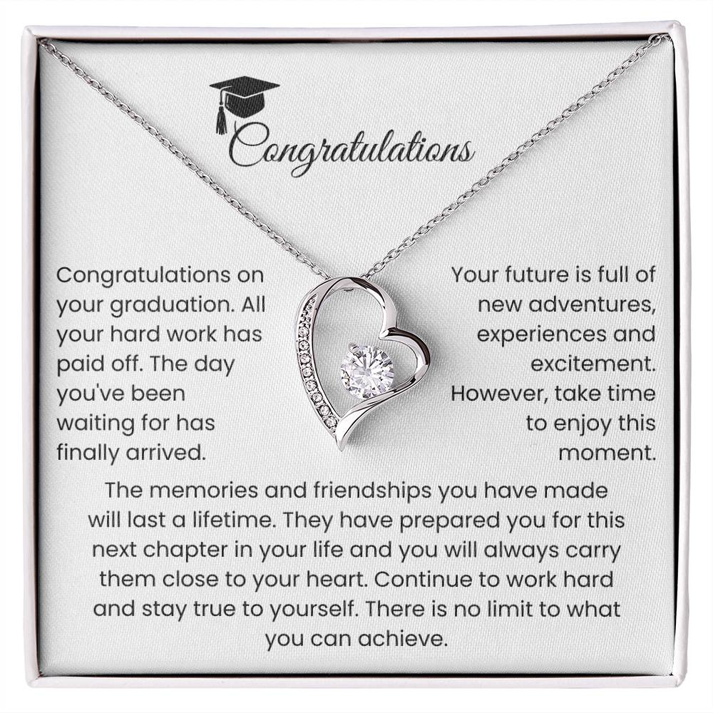 Graduation Gift: "Enjoy the Journey" Forever Love Necklace