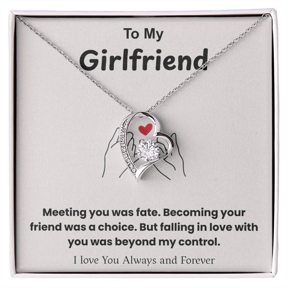 To My Girlfriend – ''Fate Brought Us Together'' Forever Love Necklace