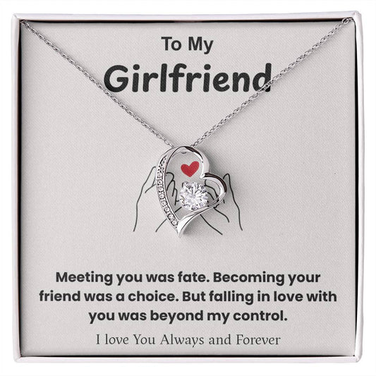 To My Girlfriend – ''Fate Brought Us Together'' Forever Love Necklace