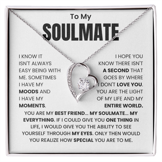 To My Soulmate – "You Are My Best Friend, My Everything" Forever Love Necklace
