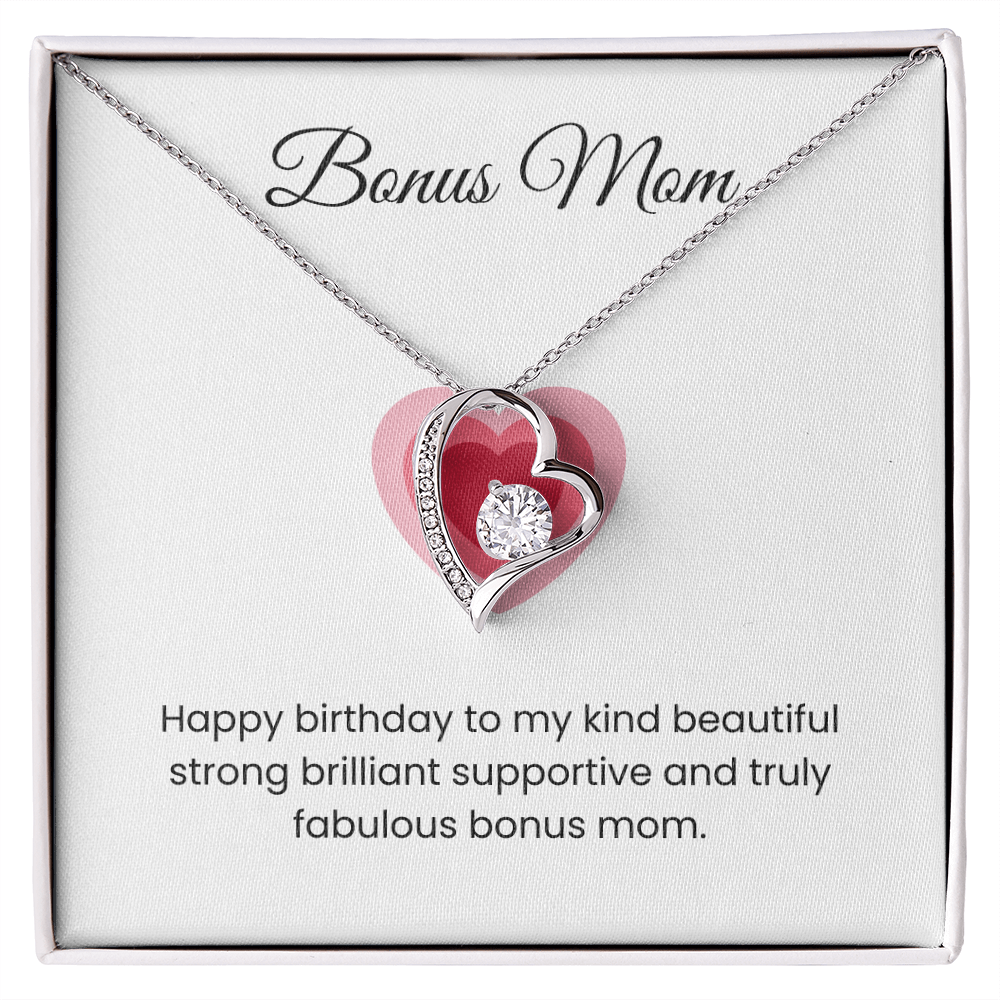 To My Bonus Mom – ''Happy Birthday'' Forever Love Necklace