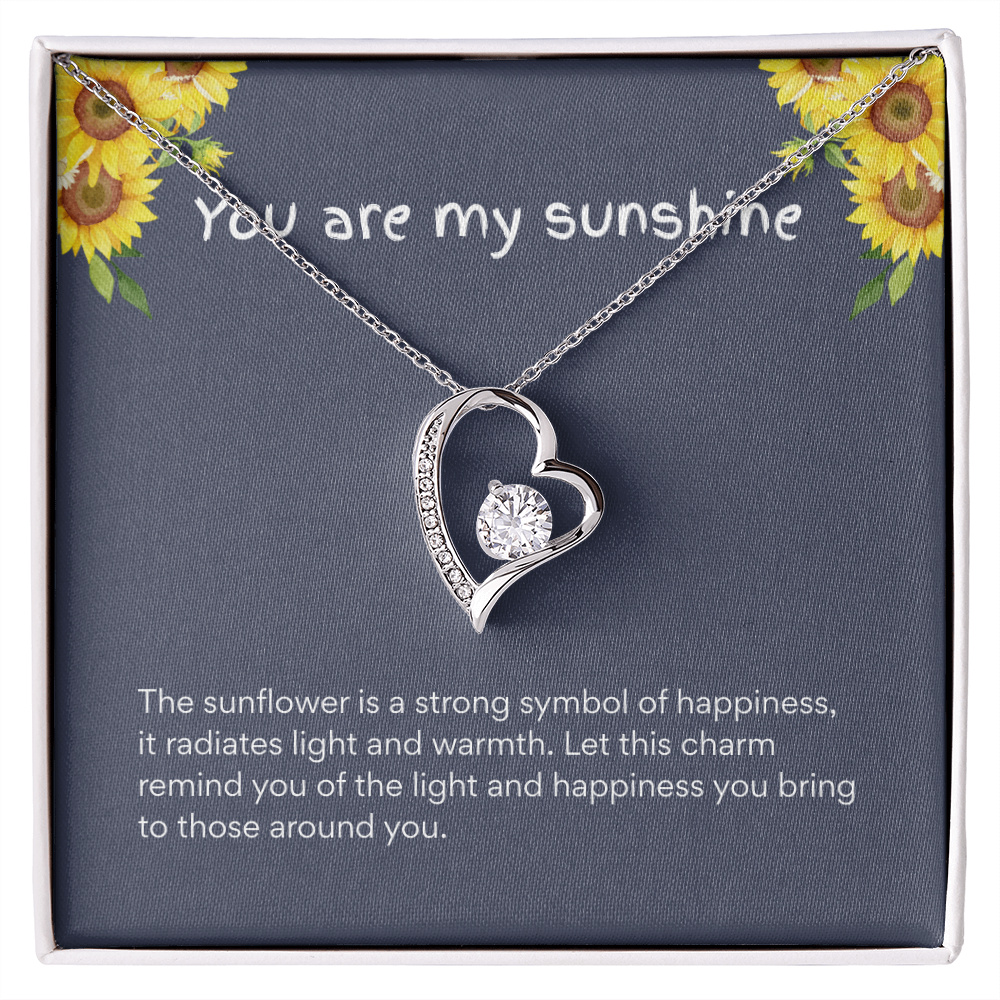 To My Granddaughter  –“Radiate Happiness” Forever Love Necklace