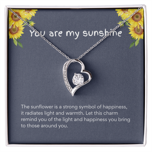 To My Granddaughter  –“Radiate Happiness” Forever Love Necklace