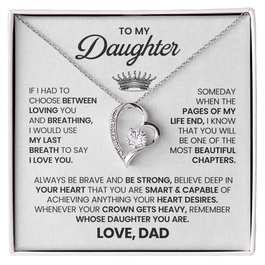 To My Daughter – “Wear Your Crown”  Forever Love Necklace