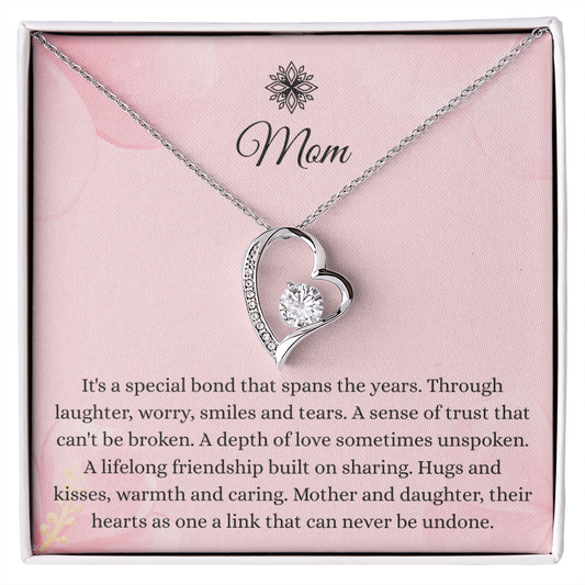 To My Mom - "A Special Bond" Forever Love Necklace