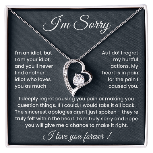 To My Love – ''Sorry for Hurting You'' Forever Love Necklace
