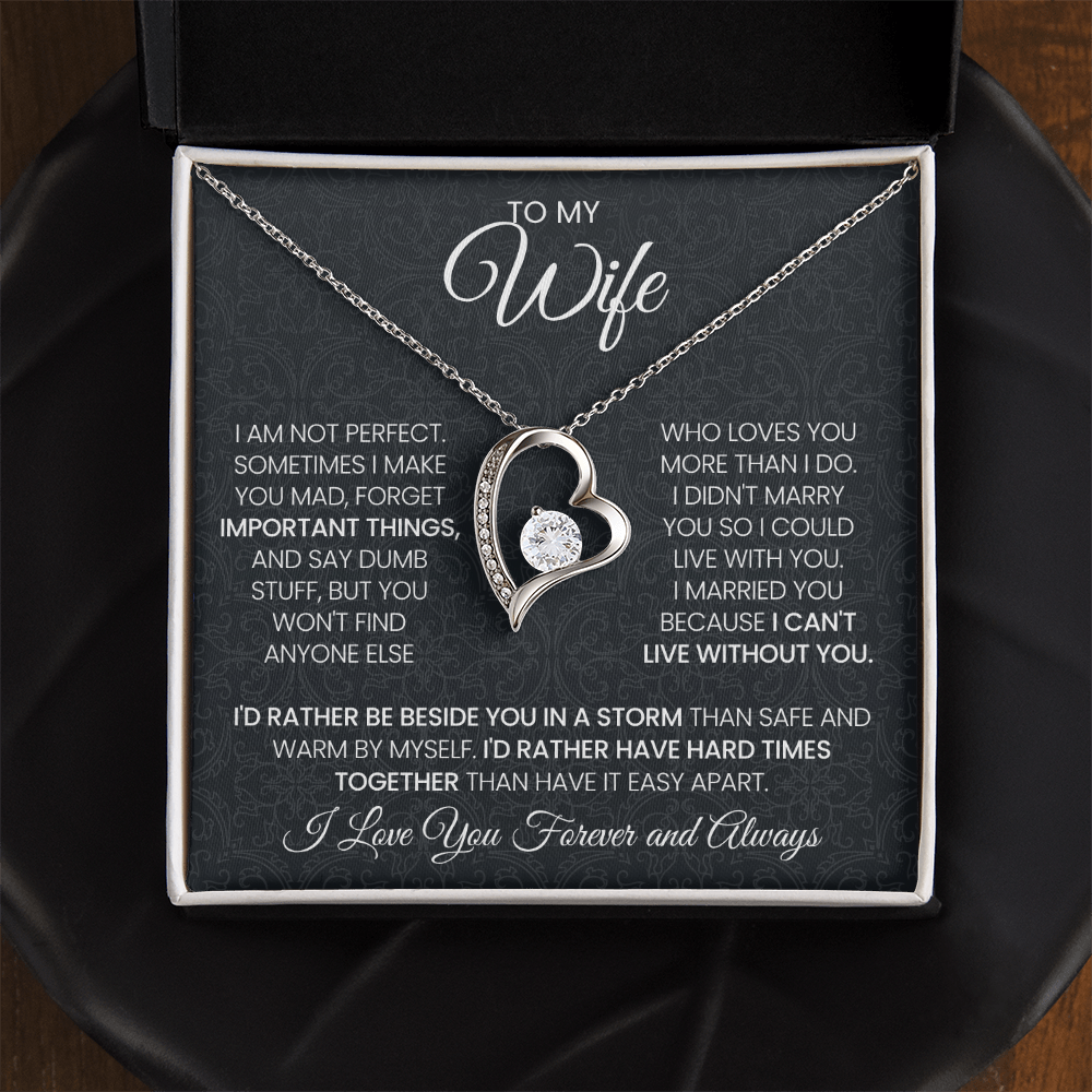To My Wife - “Forever & Always” Forever Love Necklace