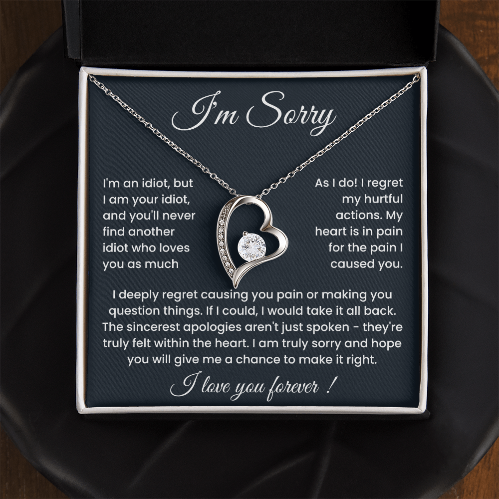 To My Love – ''Sorry for Hurting You'' Forever Love Necklace
