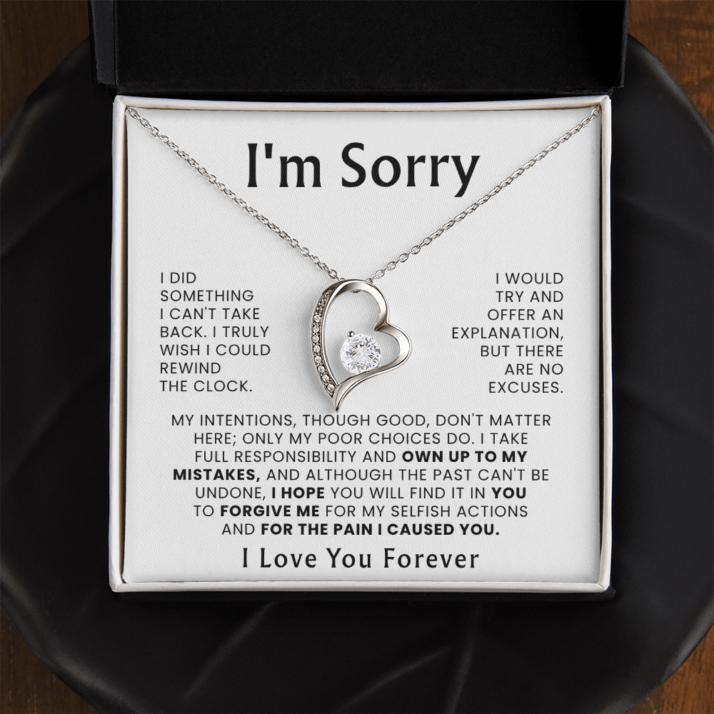 To My Love – ''Please Forgive Me'' Forever Love Necklace