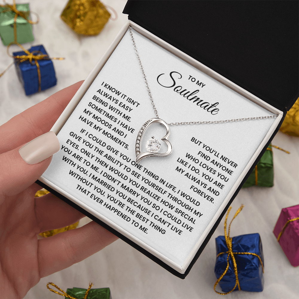 To My Soulmate Forever Love Necklace – Valentine's Day Gift