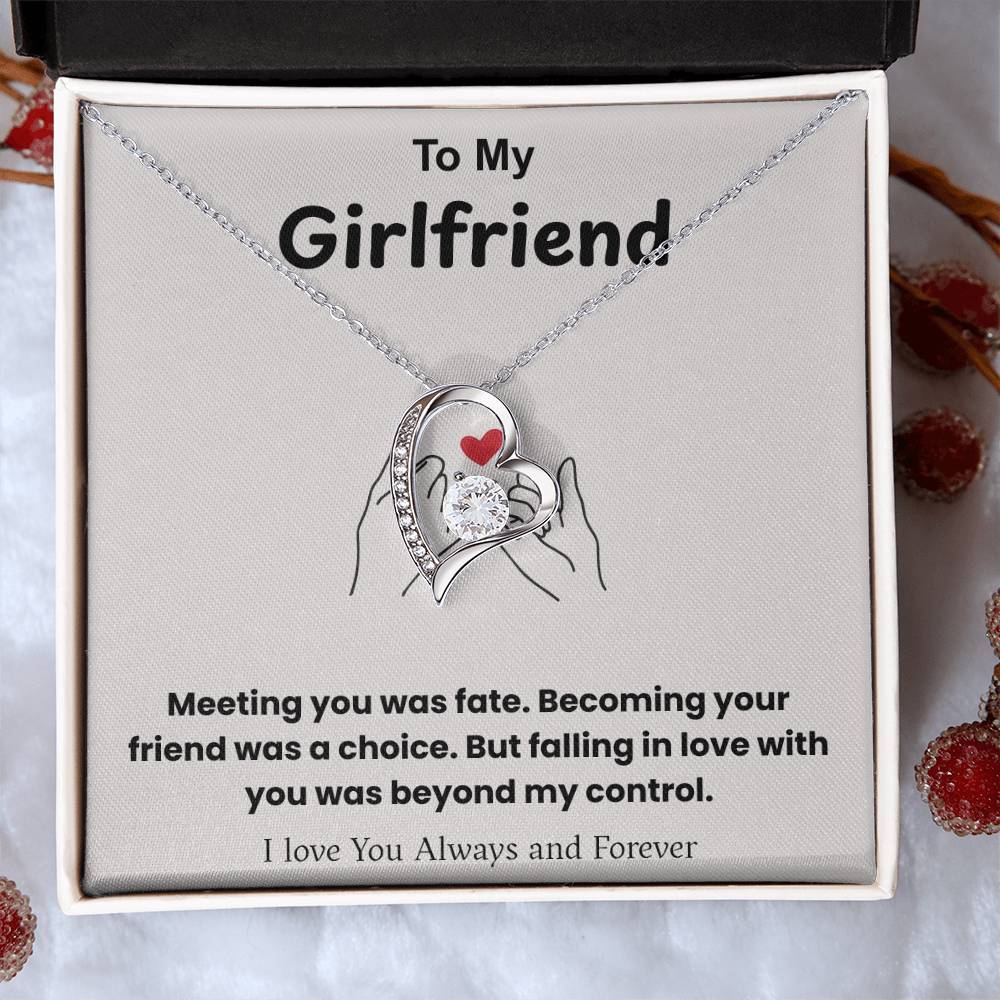 To My Girlfriend – ''Fate Brought Us Together'' Forever Love Necklace