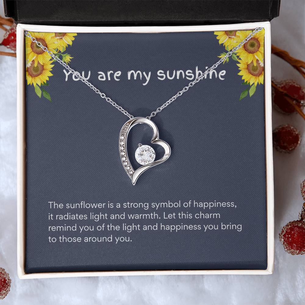 To My Granddaughter  –“Radiate Happiness” Forever Love Necklace