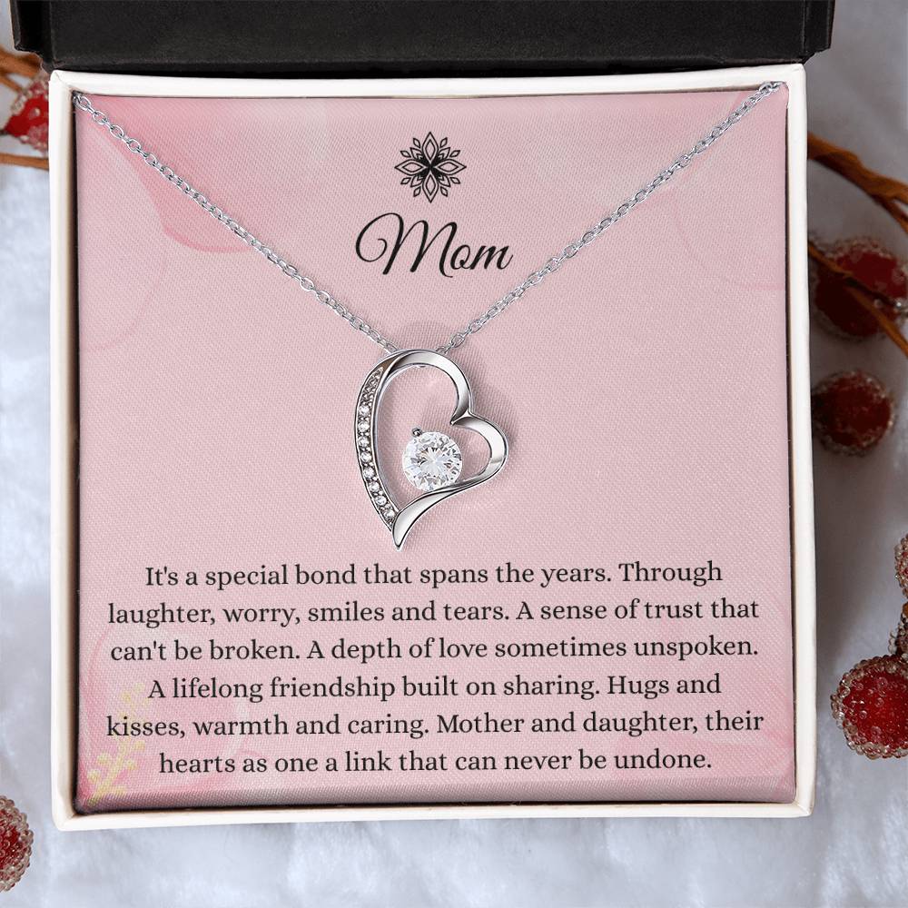 To My Mom - "A Special Bond" Forever Love Necklace