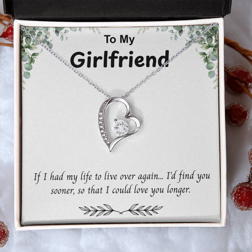 To My Girlfriend –'' I'd Find You Sooner'' Forever Love Necklace