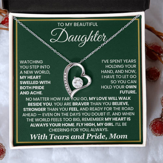 To My Daughter – “Fly High, My Girl” Forever Love Necklace