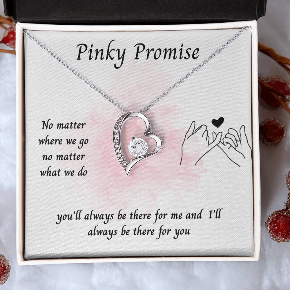 To My Girlfriend – ''Pinky Promise'' Forever Love Necklace