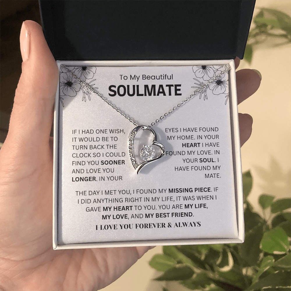 To My Soulmate – “You Are My Missing Piece” Forever Love Necklace