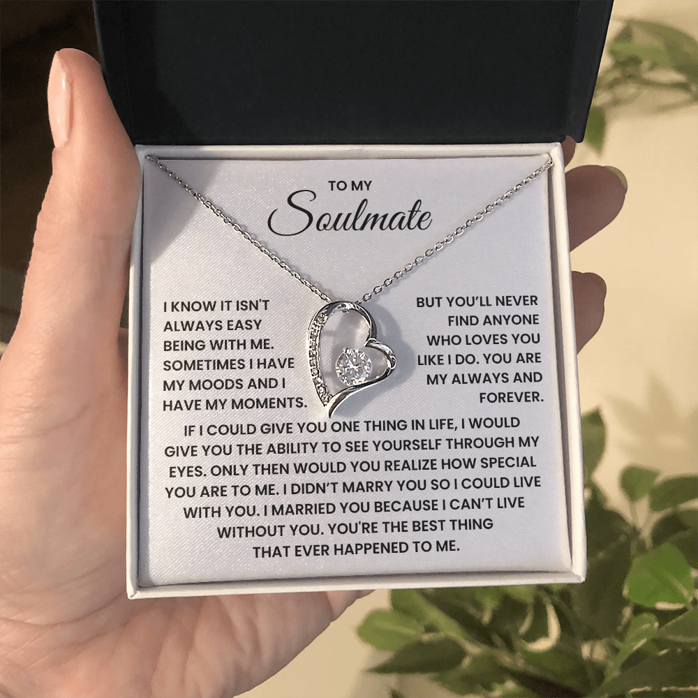 To My Soulmate Forever Love Necklace – Valentine's Day Gift
