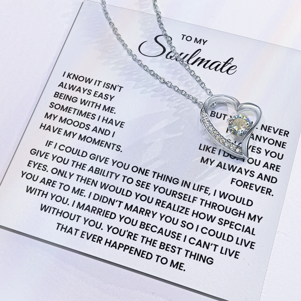 To My Soulmate Forever Love Necklace – Valentine's Day Gift