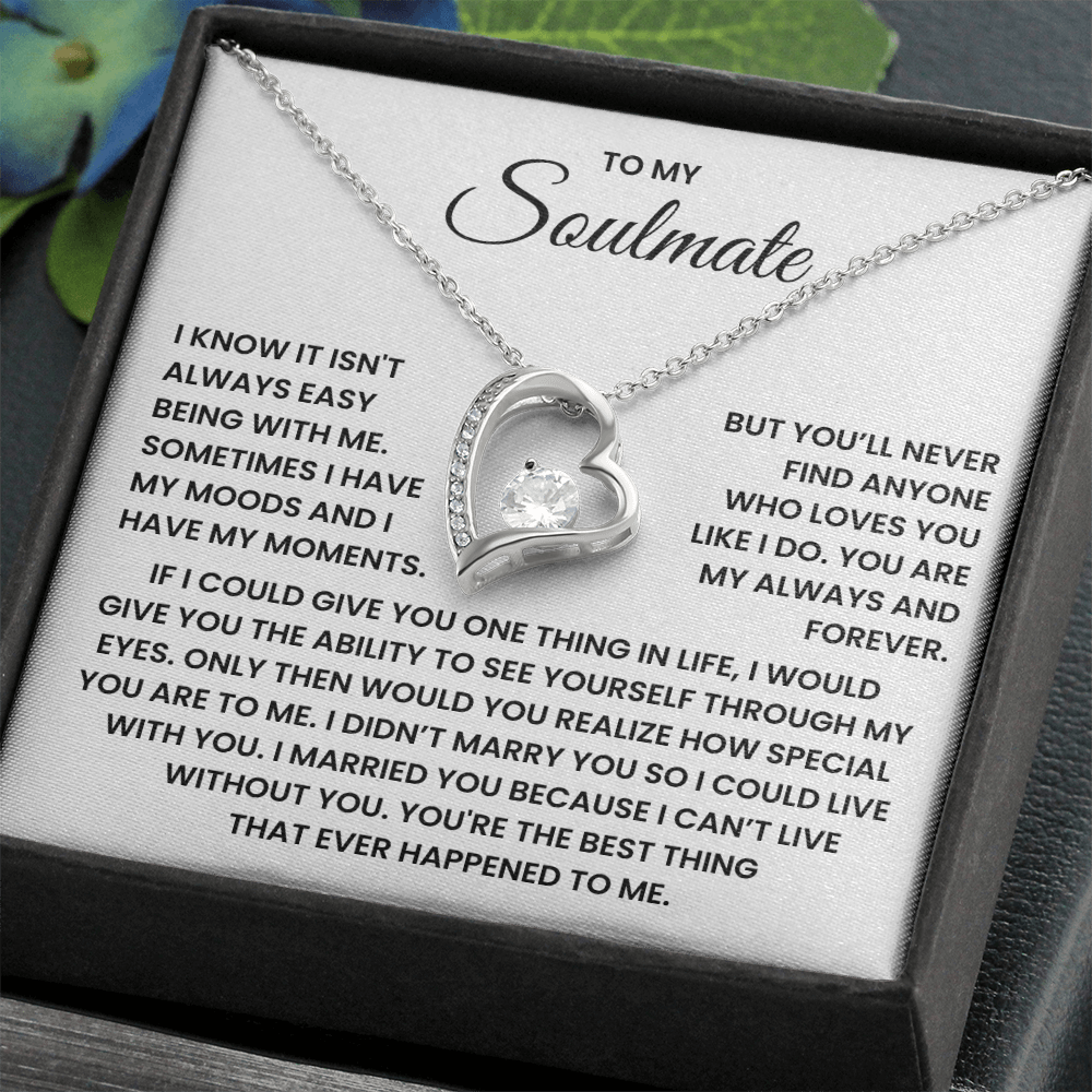 To My Soulmate Forever Love Necklace – Valentine's Day Gift