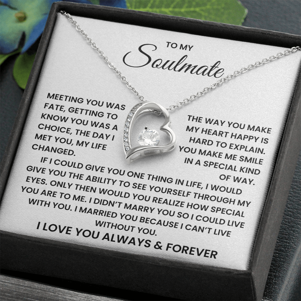 To My Soulmate Forever Love Necklace – Valentine's Day Soulmate Gift