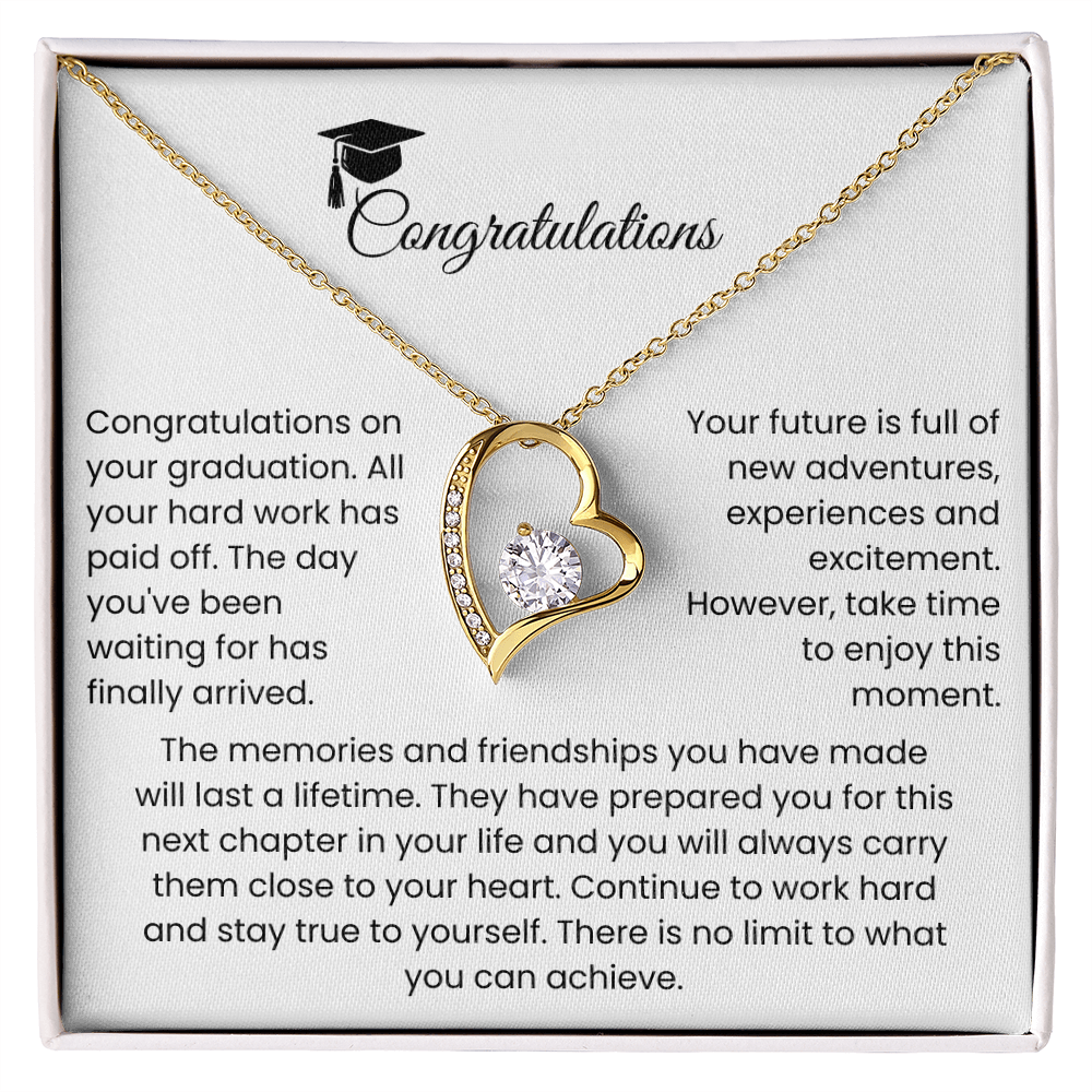 Graduation Gift: "Enjoy the Journey" Forever Love Necklace
