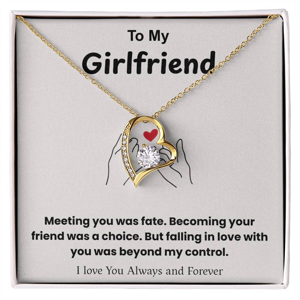 To My Girlfriend – ''Fate Brought Us Together'' Forever Love Necklace